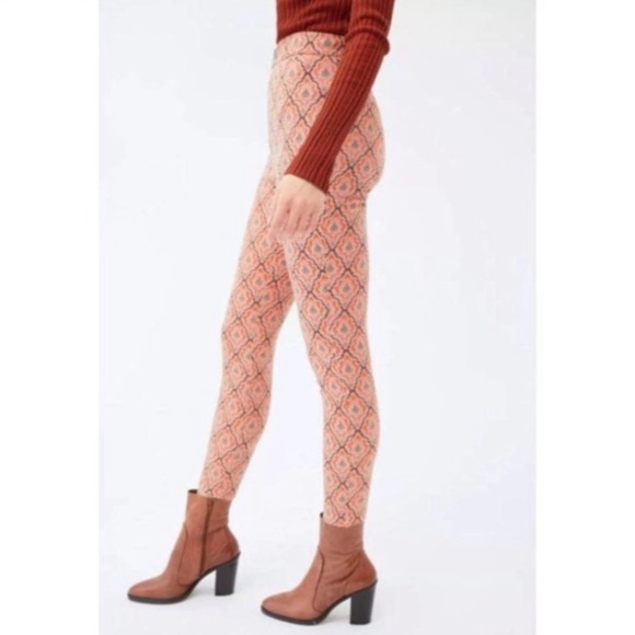 Urban Outfitters Susie Jacquard high waist skinny pants size 2 - Picture 5 of 7